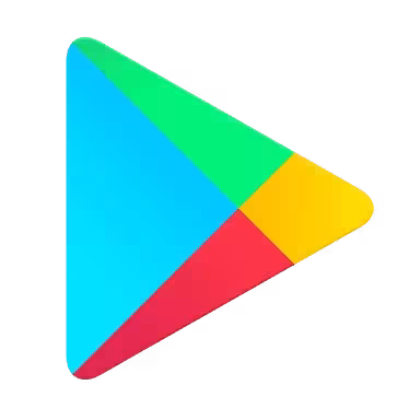 Google Play logo with green, blue, yellow, and red triangular design.