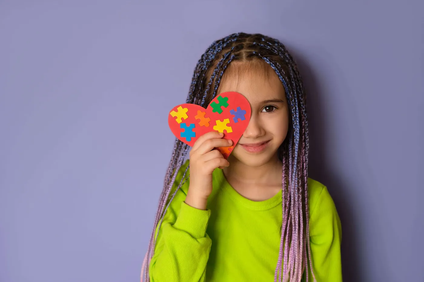 Family receiving autism support services